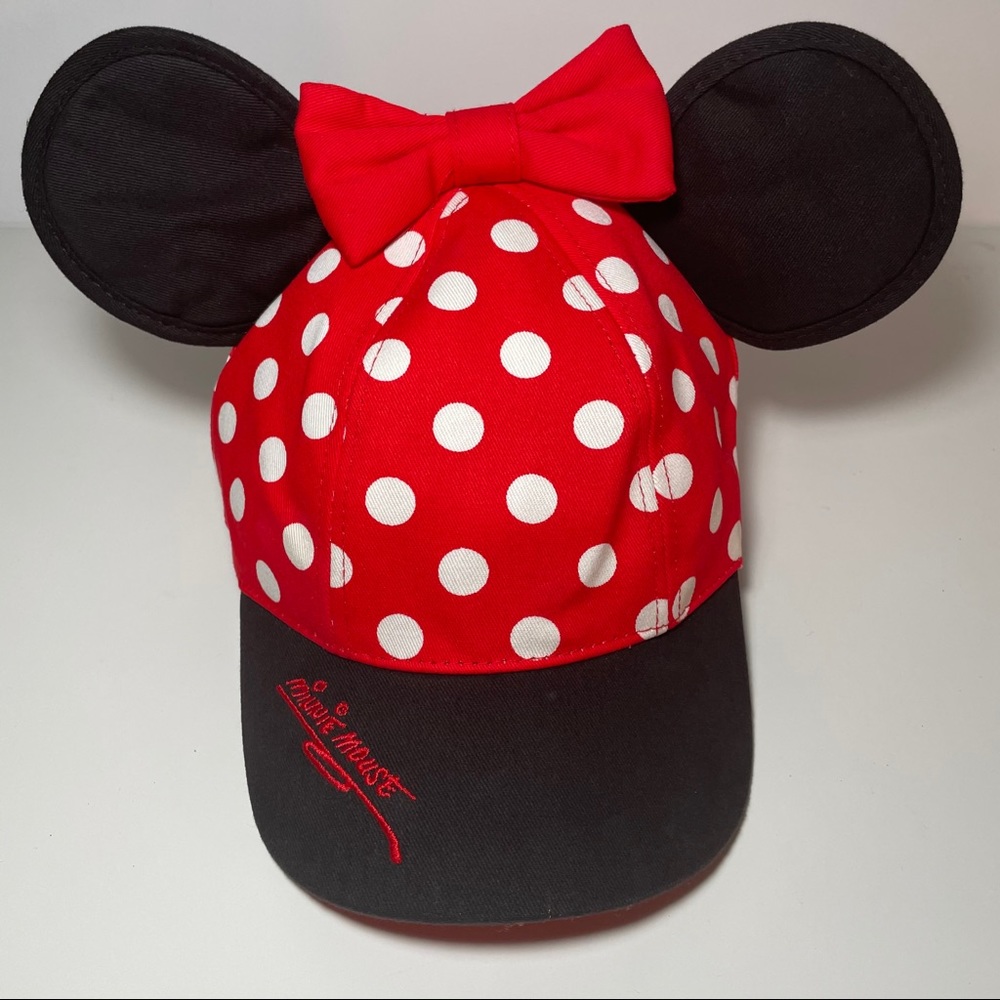 Minnie Mouse Disneyland Polka Dots Cap with ears.